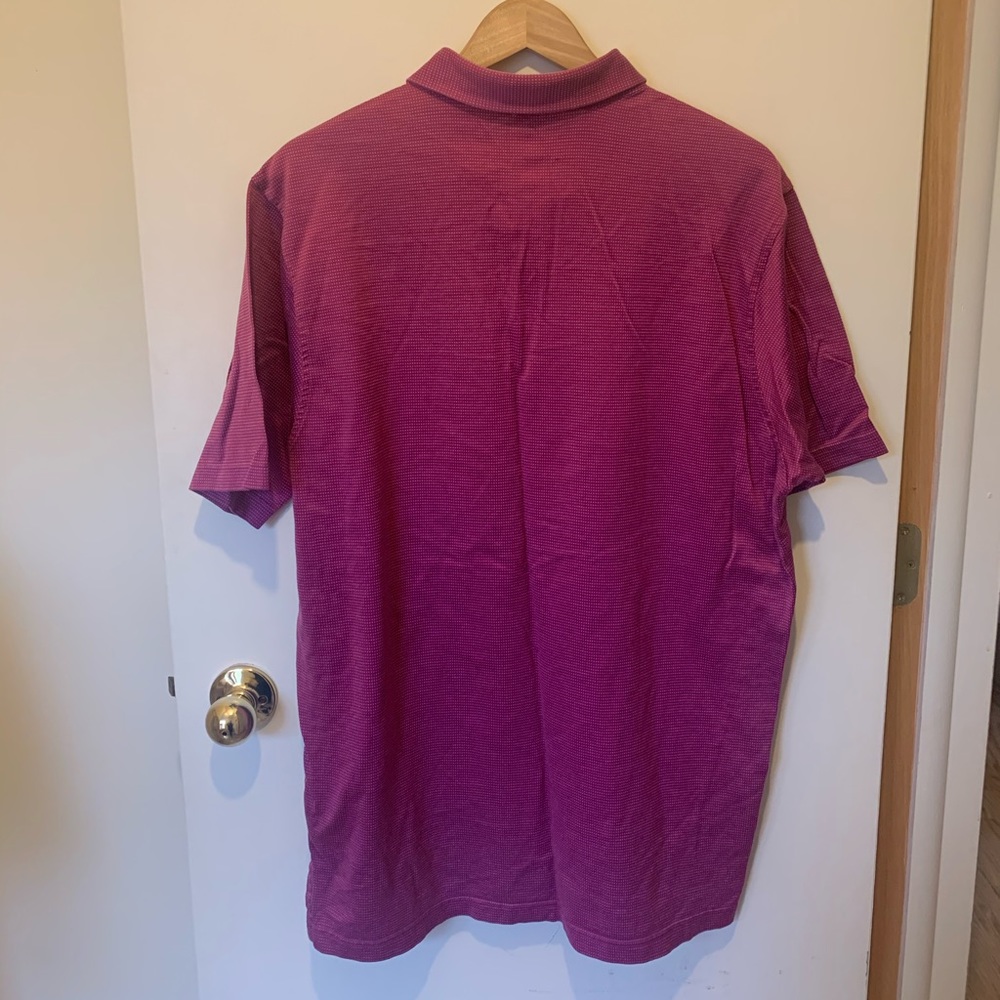 Mint Peter Millar Maroon Microdot Polo - image 4